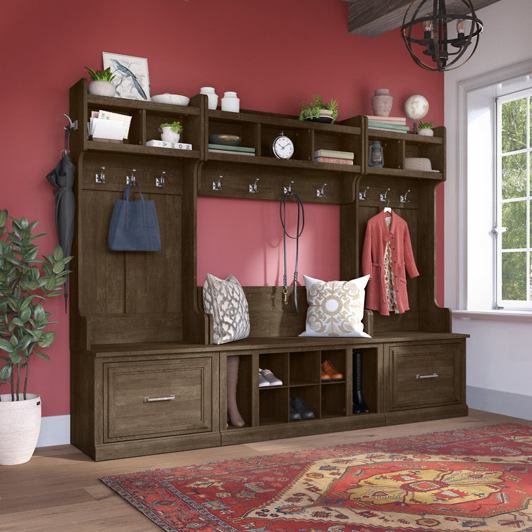Modern hall tree with shoe storage hotsell